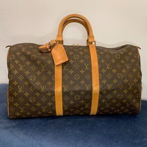 Louis Vuitton Keepall 50 Large Boston Duffel Travel Bag
